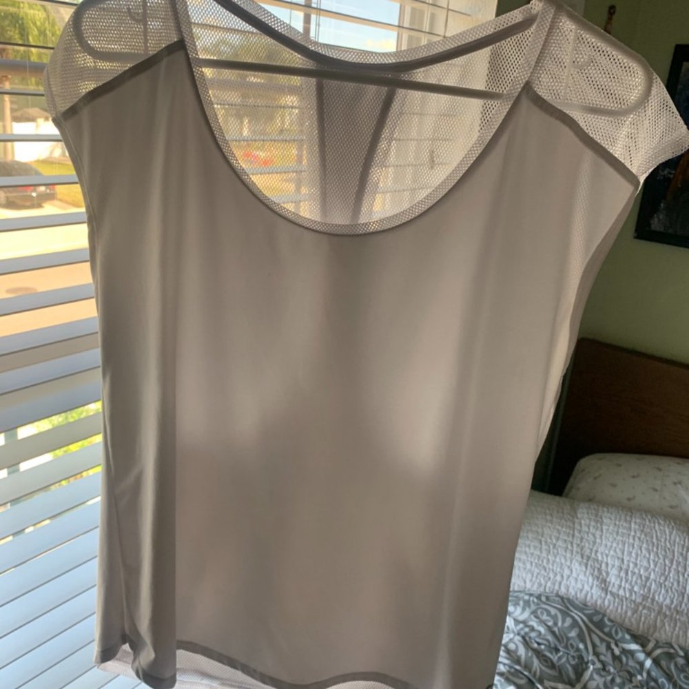 Fabletics White Workout Top